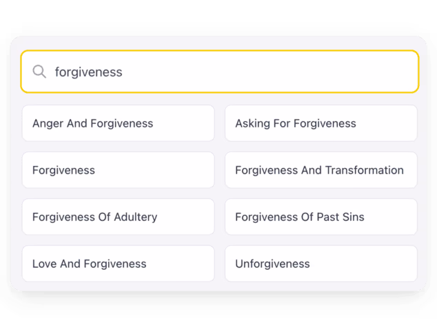 Explore bible verses by topic